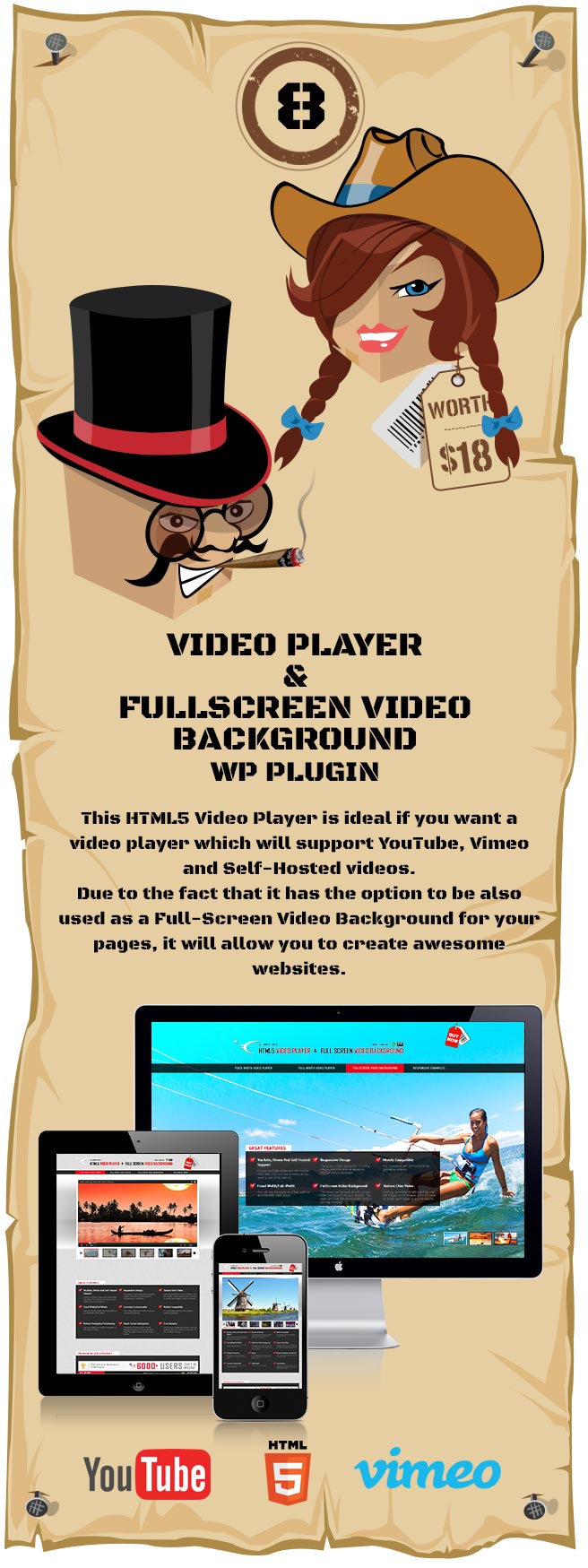 Video Player & FullScreen Video Background - WP Plugin