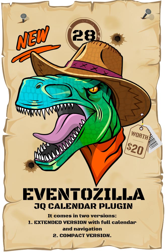 Most Wanted Jquery Plugins Pack -EventoZilla - Event Calendar jQuery Plugin