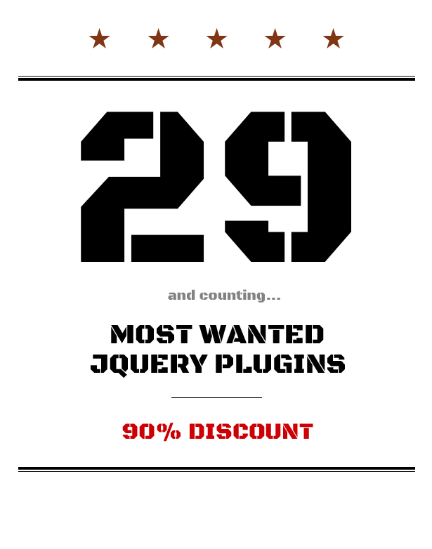 Most Wanted JQuery Plugins Pack