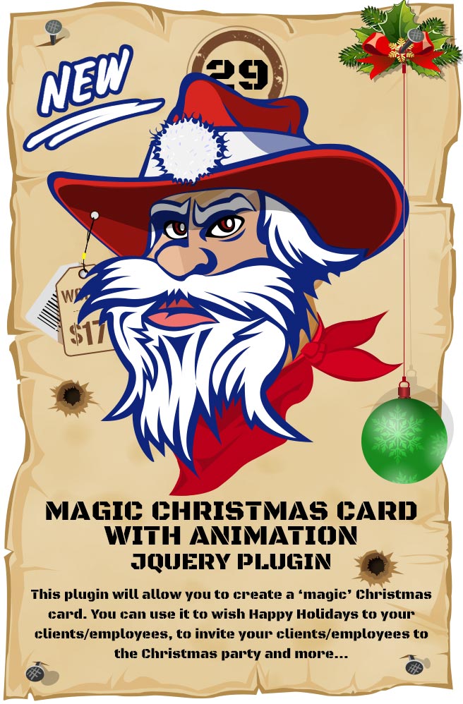 Most Wanted Jquery Plugins Pack - Magic Christmas Card With Animation jQuery Plugin
