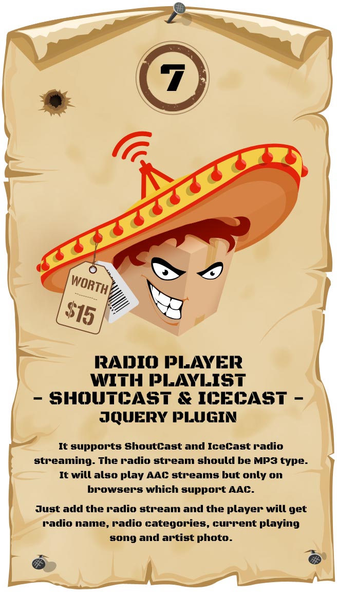 Radio Player Shoutcast & Icecast Responsive Plugin